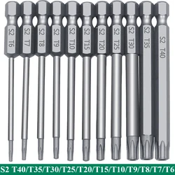 Tamper Proof Segurança Drill Bit Set, Hex Bits Driver, Torx chave de fenda, cabeça chata, F1FC, alta qualidade, segurança, 1/4 