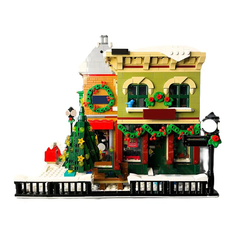 Blocs de construction modulaires alternatifs pour rues principales de vacances MOC, 2534 pièces, assemblage créatif, affichage de collection, coffret cadeau