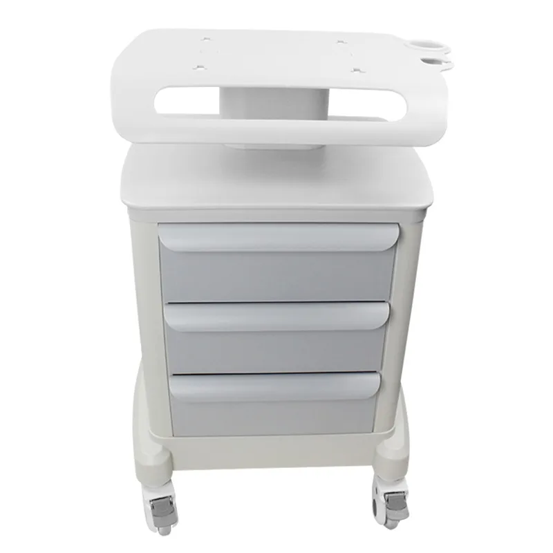 

3 Drawer ABS Plastic Mobile Cabinet Carts Medical Dental Equipment