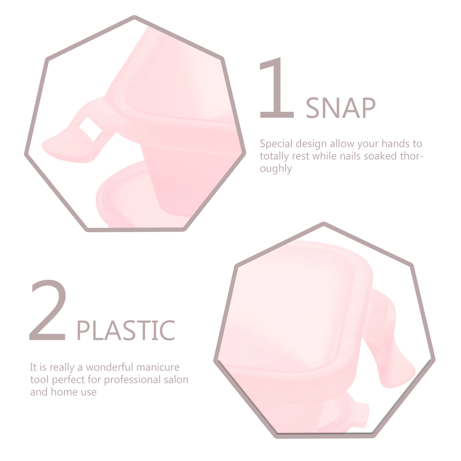 

2 шт. двухслойная миска для замачивания ногтей, смягчающая маникюрная миска для рук для маникюрного салона, принадлежности для удаления мисок для замачивания рук