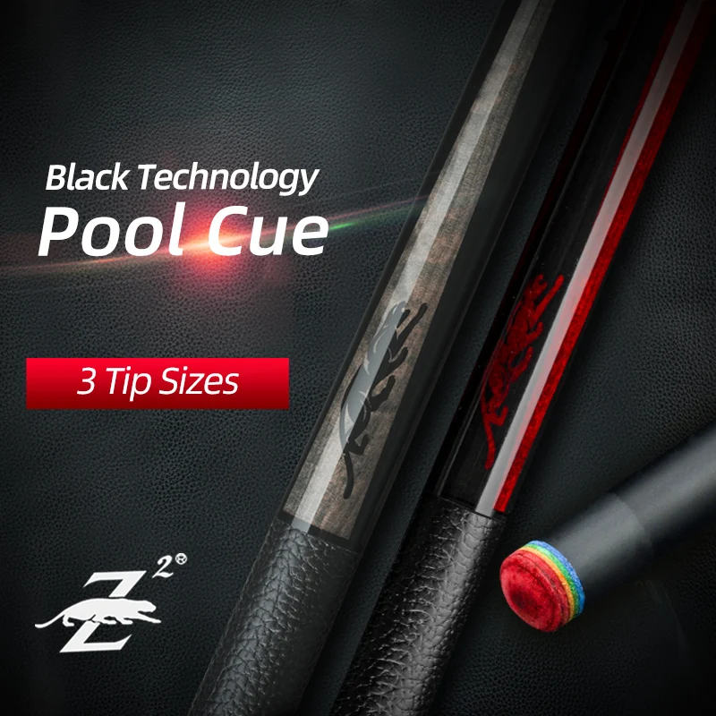 PREOAIDR 3142 King Billard Pool Cue Maple Carbon Shaft Black Technology 12.5/11.8/10.8mm Rainbow Tip Uni-lock Joint Free Gifts