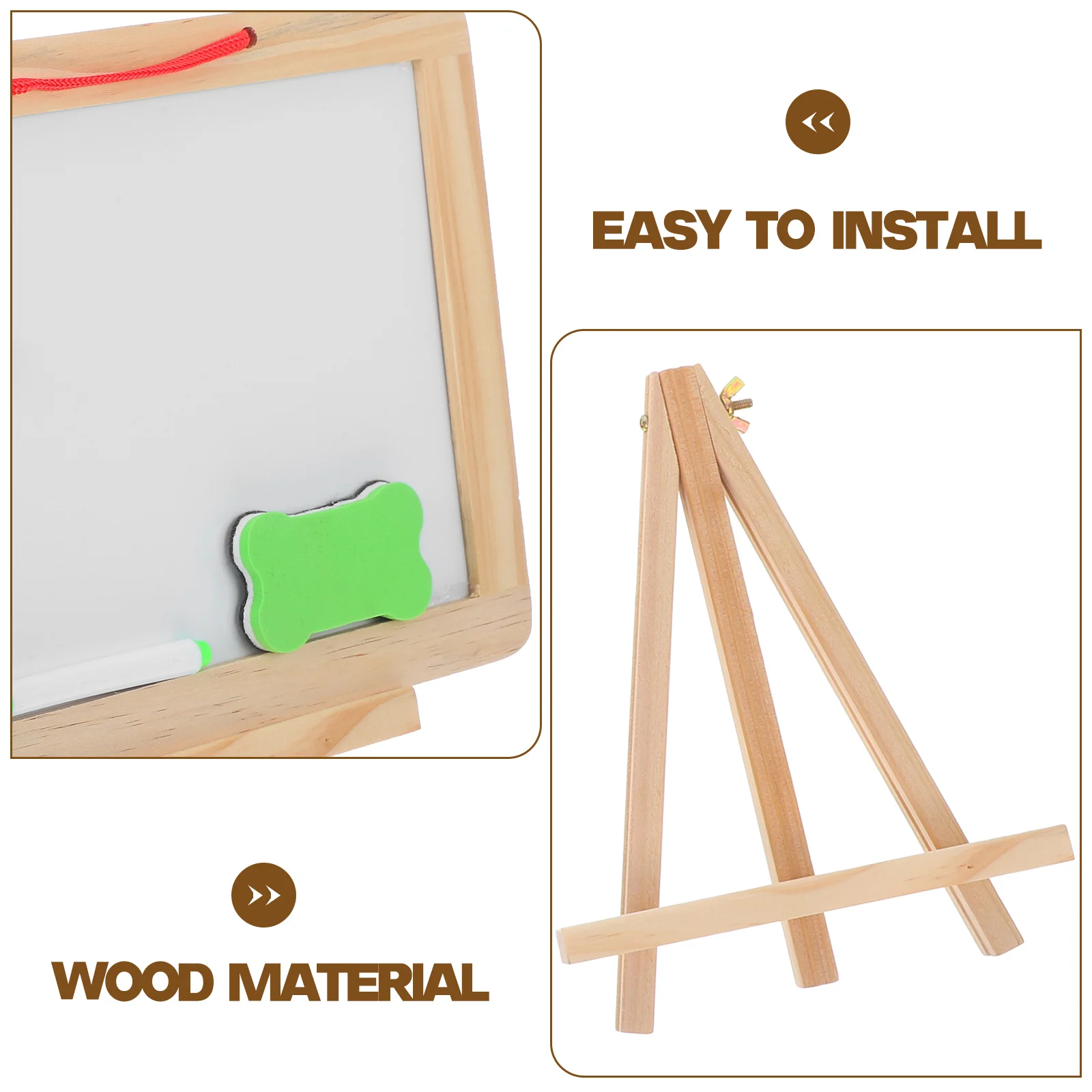 

Magnetic Mini Chalkboard Small Blackboard Drawing Sketching Notes Message Board for Hotel Bar Wedding Display Hanging Wall Mount