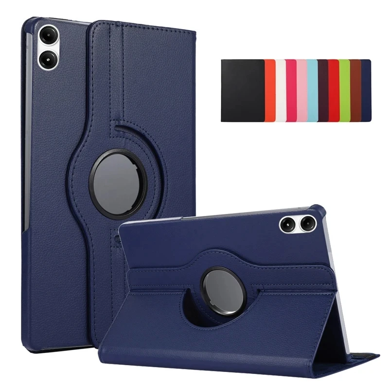 For Xiaomi Pad 5 6 Pro 11 6S Pro 12.4 Case For Redmi Pad Pro 12.1 inch SE 11 10.61 360 Rotation PU Leather Stand Tablet Cover