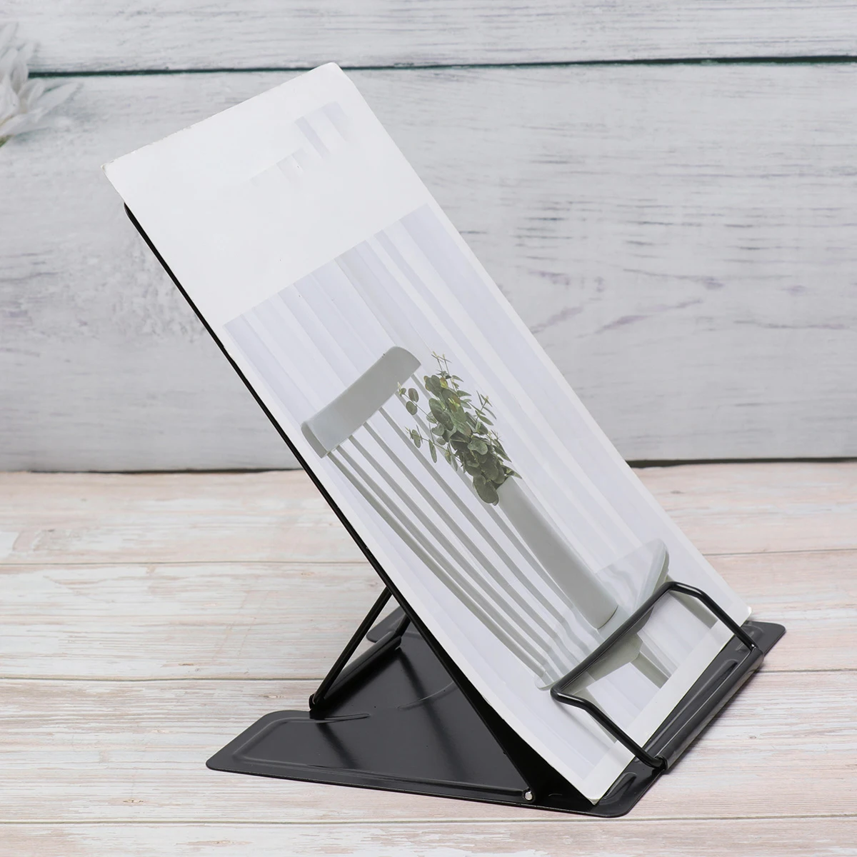 

Metal Reading St Book Shelf Adjustable Frame for Home Office Multifunctional Holder Prevents Myopia Tablet Support