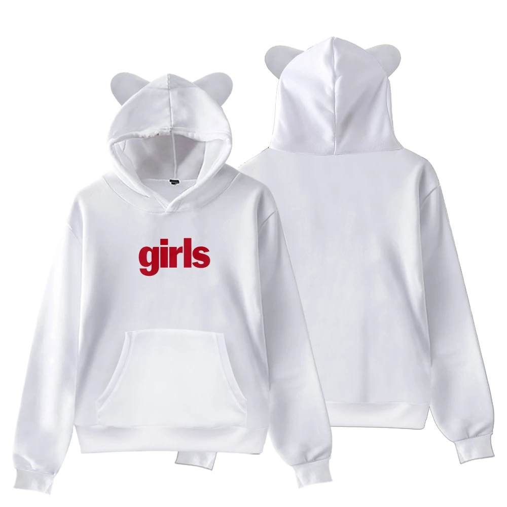 The Kid Laroi Girls Cat Ear Hoodie Unisex Hooded Sweatshirt Casual Long Sleeve Pullover Clothes