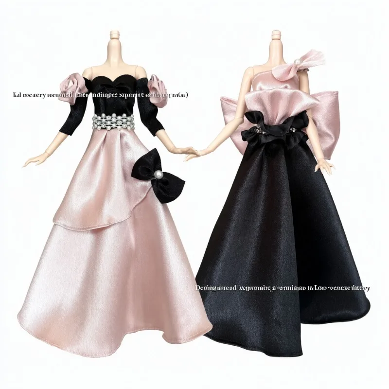 30cm 11.5 Inch Supermodel Doll Bridal Gown Large Flared Skirt Formal Robe Compatible with FR Figure Dress Up Outfit Pretend