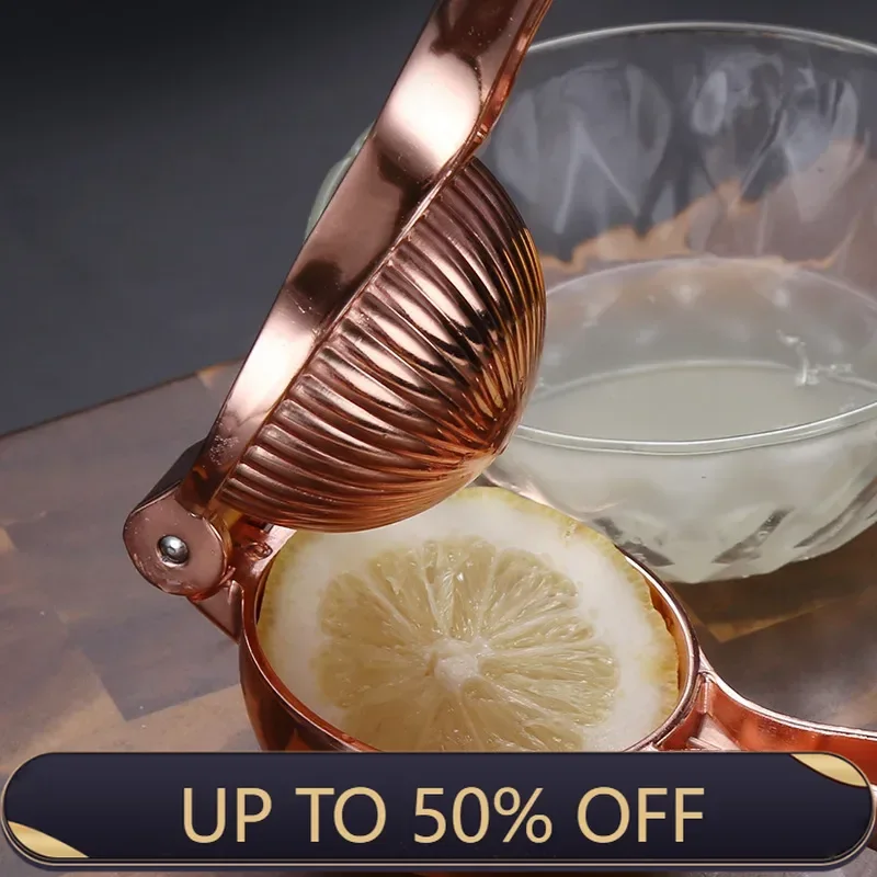 Portable Manual Juicer Machine Juice Extractor New Pomegranate Watermelon Lemon Squeezer Clip Rose Gold Press