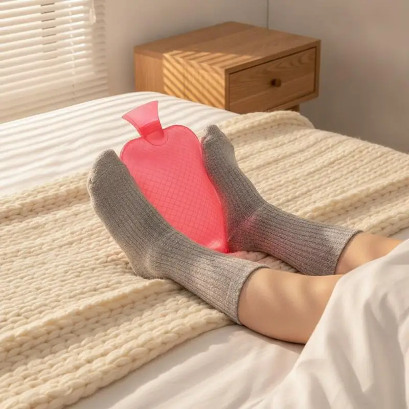 3000ml Large Capacity Hot Water Bottle Leakproof BPA Free Injectable Heating Bag for Foot Bed Warming Winter Daily Use