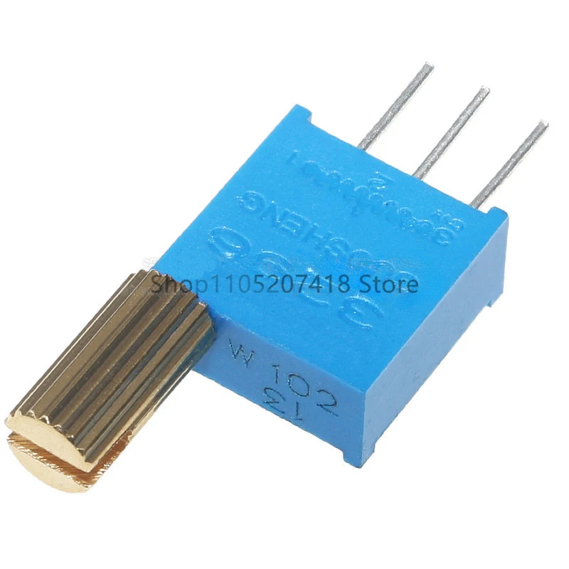 50PCS/Lot 3296W multi-turn adjustable potentiometer 100R200R1K2K5K10K20K50K100K200K500K1M Metal Shaft Long Handle