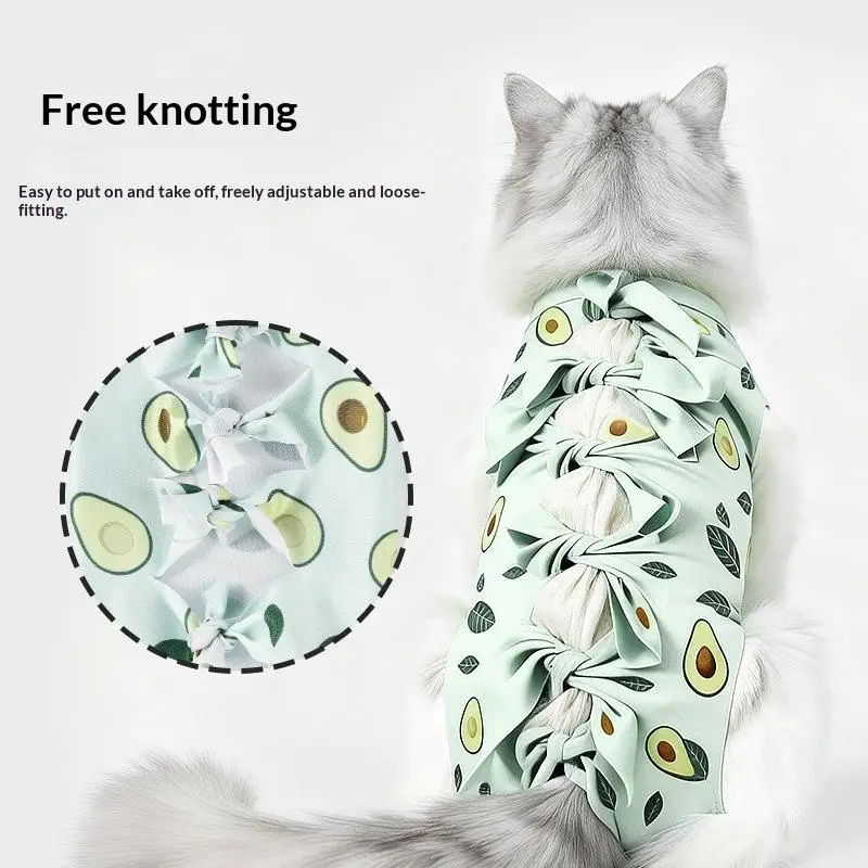 Pet Neutering Suit Cat Postoperative Recovery Anti Licking C