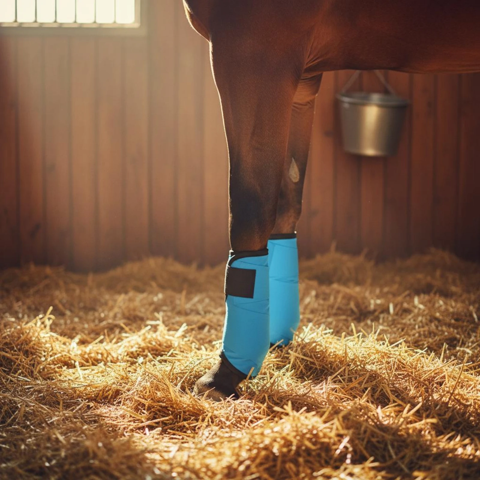 4 Pieces Horse Fly Guard Boot Secure Fit Breathable Horse Leg Cover Mesh Fly Boot Easy to Clean Equine Gear Quick-Drying