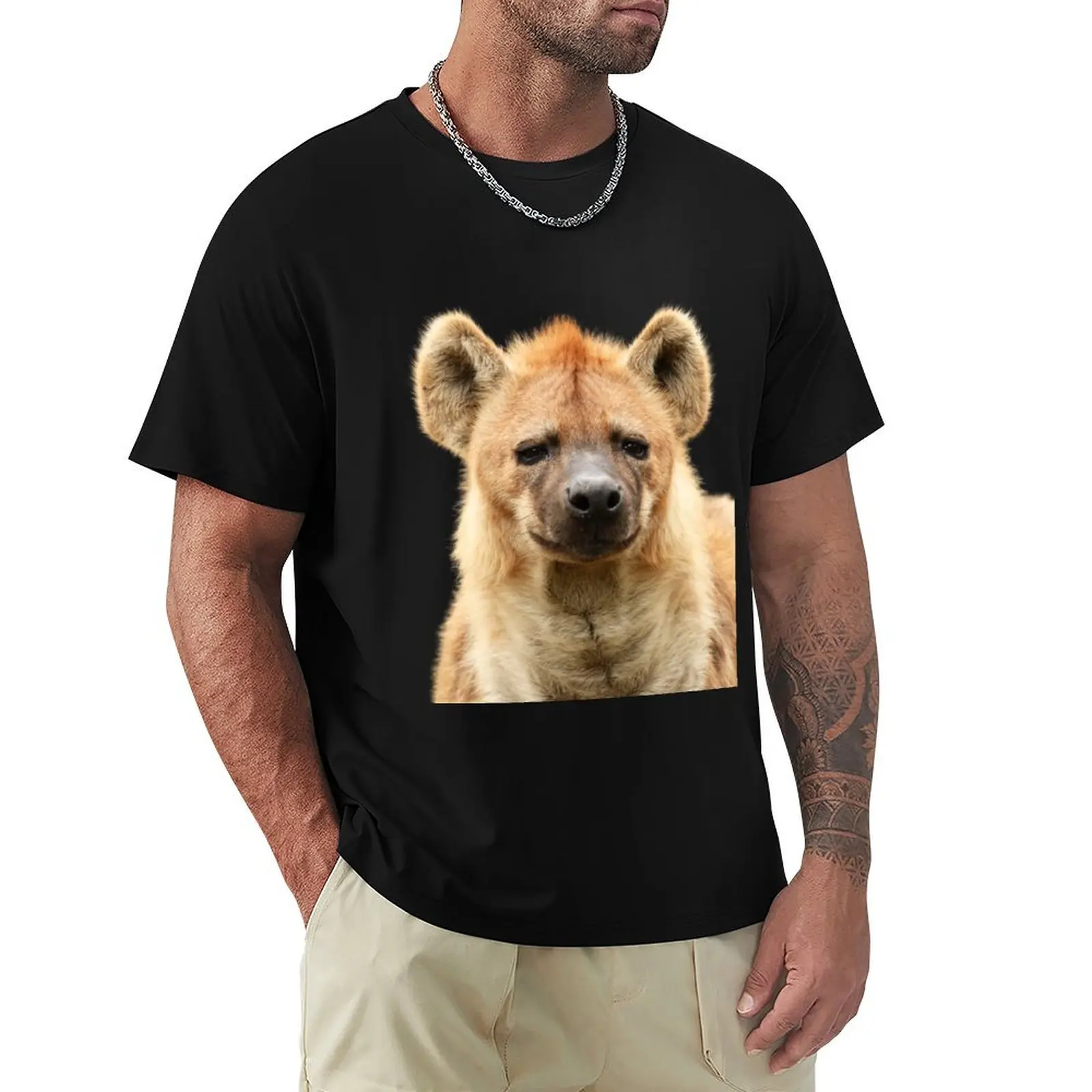 

Great Hyena T-Shirt Basic Casual Wear Short Sleeve Top