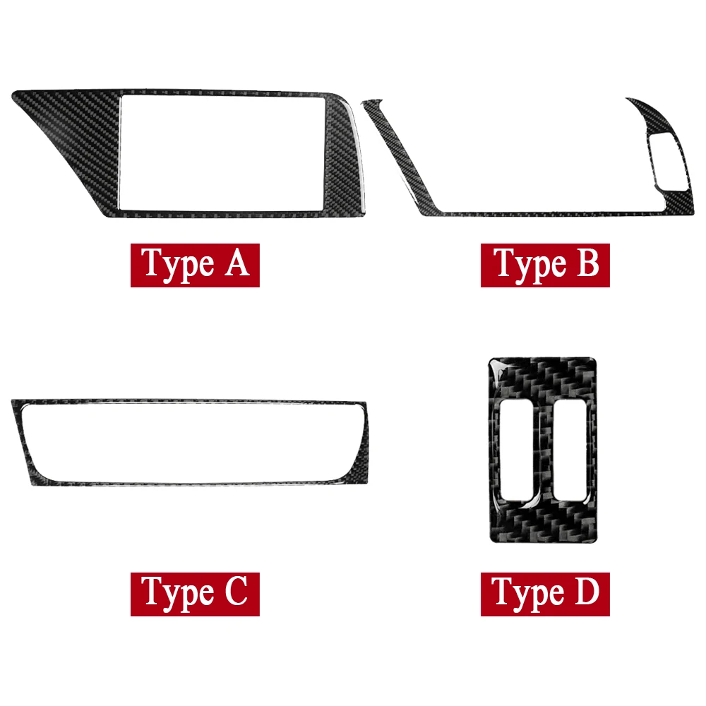 Real da fibra do carbono navegação carro ar condicionado cd painel de controle lhd rhd etiqueta para audi a4 a5 b8 q5 acessórios interiores