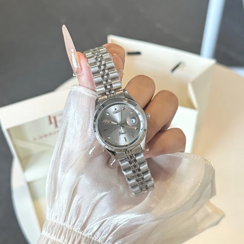 Exquisite Elegant Fashionable Women'S Watch Elegant Waterproof Metal Strap Quartz Ladies' Watch Simple Classic Business Watch
