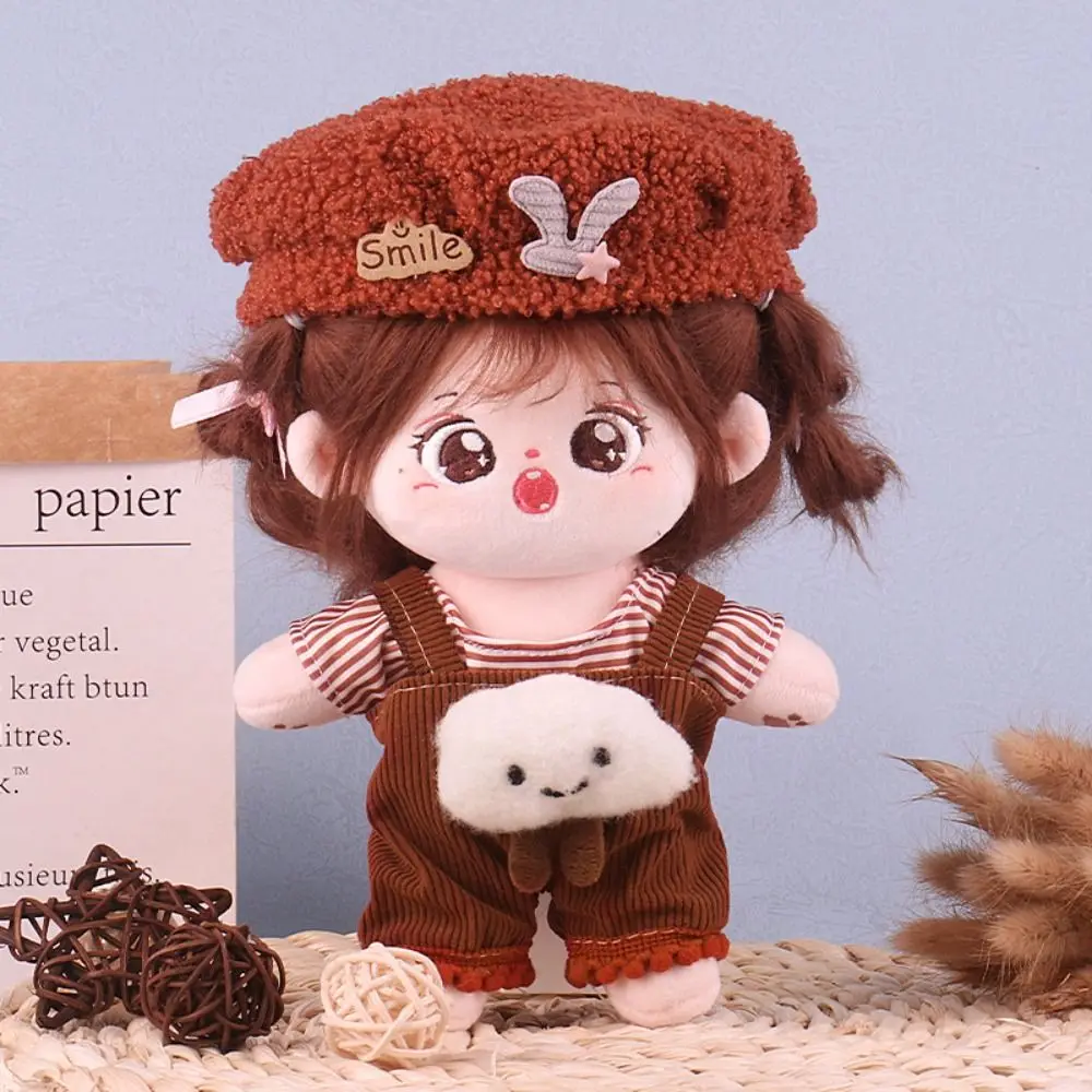 Dress Up 20cm Cotton Doll Clothes Doll Clothes Head Cover Doll Winter Outfit Plush Toy Lovely Star Doll Clothes Children's Gift