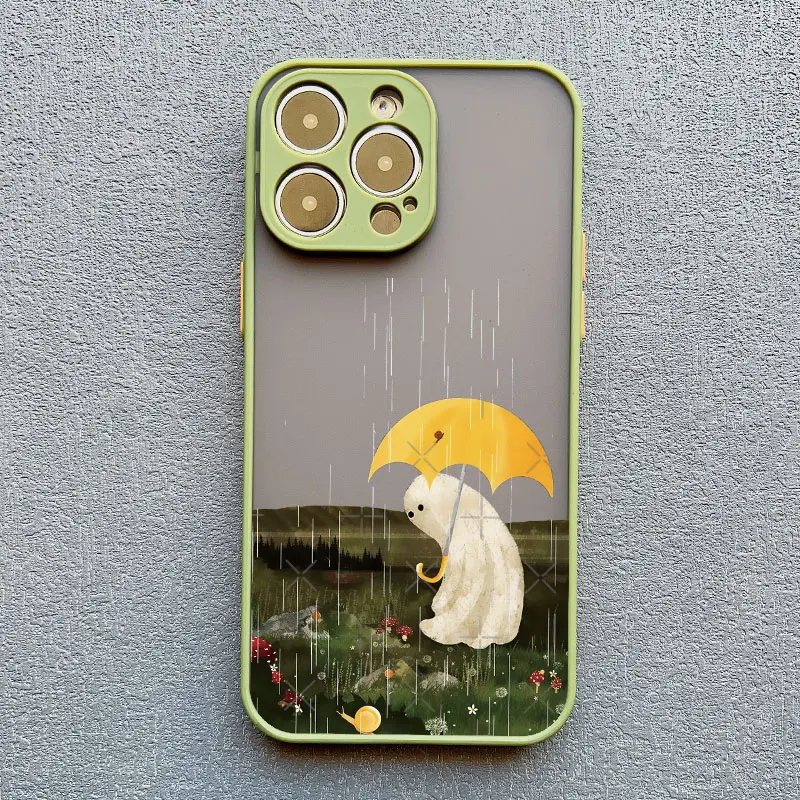 Nette Geist Telefon Fall Für iPhone 17 16 15 14 Pro Max 16 Plus 13 12 11 Pro max Mini XS X XR Stoßfest Zurück Abdeckung Fundas Capa – Detail 4