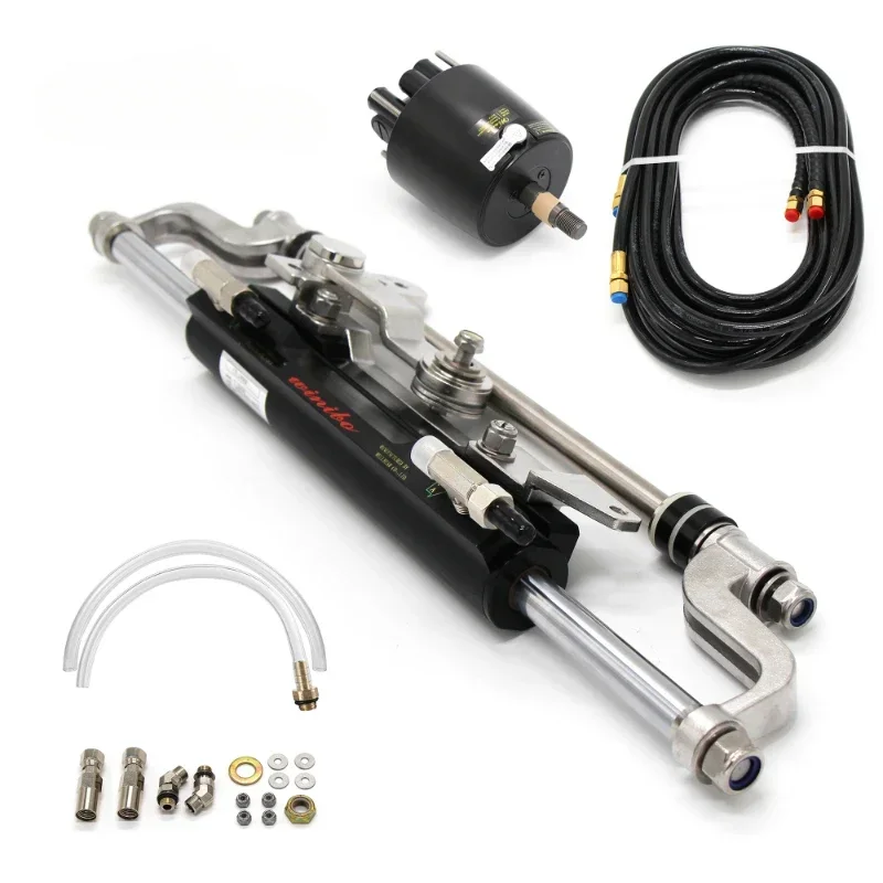 Winibo 300HP Hydraulic Steering System For Outboard With Helm Pump Cylinder And Tubes