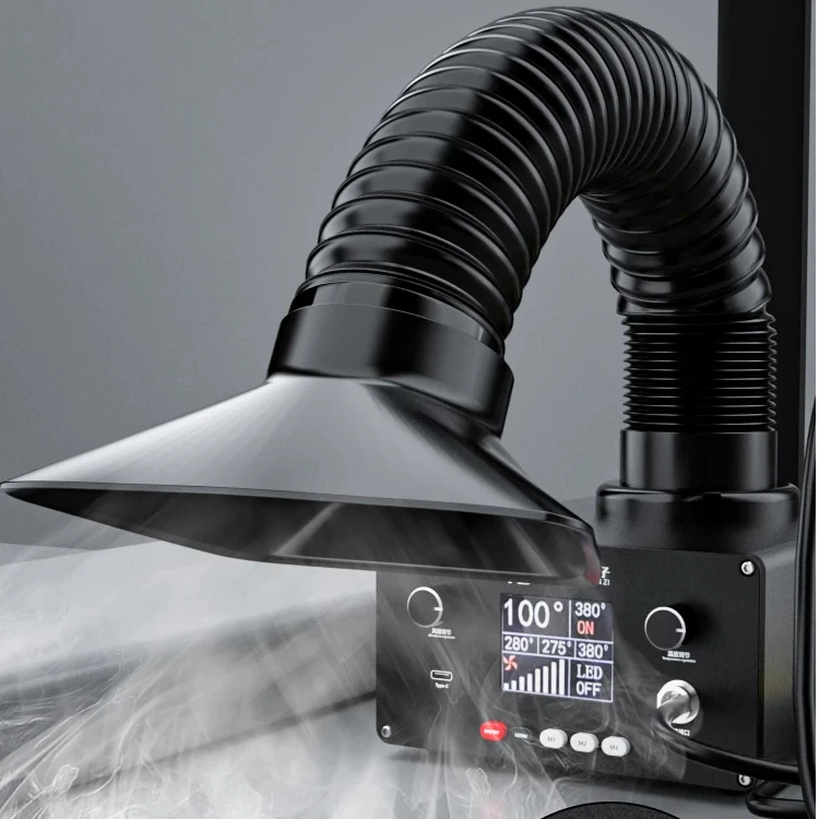 

TBK D201 air gun, soldering iron station mobile phone main board back glass removal tool smoking machine