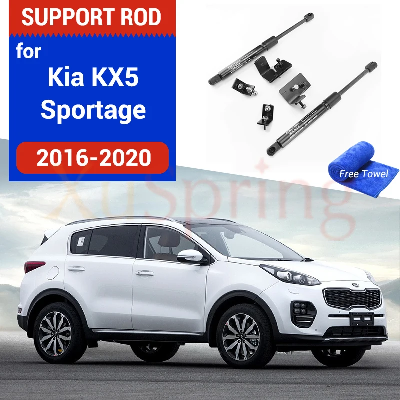 Car Hood Hydraulic Rod For Kia Sportage QL KX5 2015 2016 2017 2018 2019 2020 2021 2022 2023 Strut Spring Shock Bars Bracket