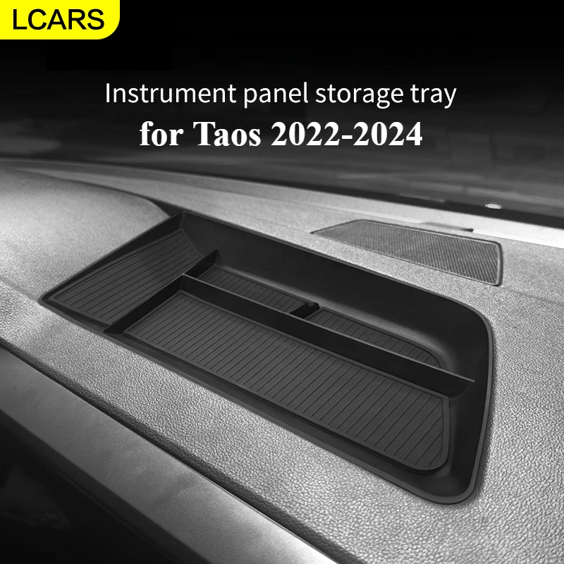 

Lcars — подходит для 22-24 Volkswagen Taos, ящик для хранения центрального экрана управления, приборная панель, автомобильные принадлежности