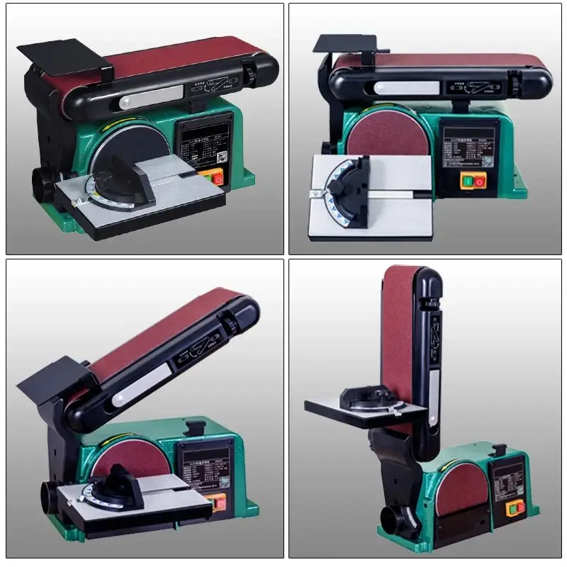 

H4600 Professional Belt Sander Disc Bench Belt Machine for Wood Polishing Grinding Bench Sander Belt Sander Machine