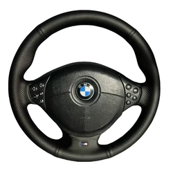 Artificial Leather Car Steering Wheel Cover For BMW M Sport E36 1996-2000 E39 1995-2001 Z3 M E36/7 E36/8 1998-2002 Steering Case