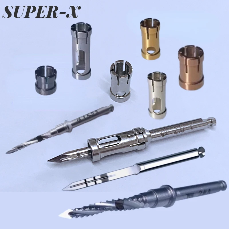 1PCS Dental Implant Pioneer Drill Dental Bone Positioning Guided Drill Orthodontic Stainless SteelSafety Depth Stopper