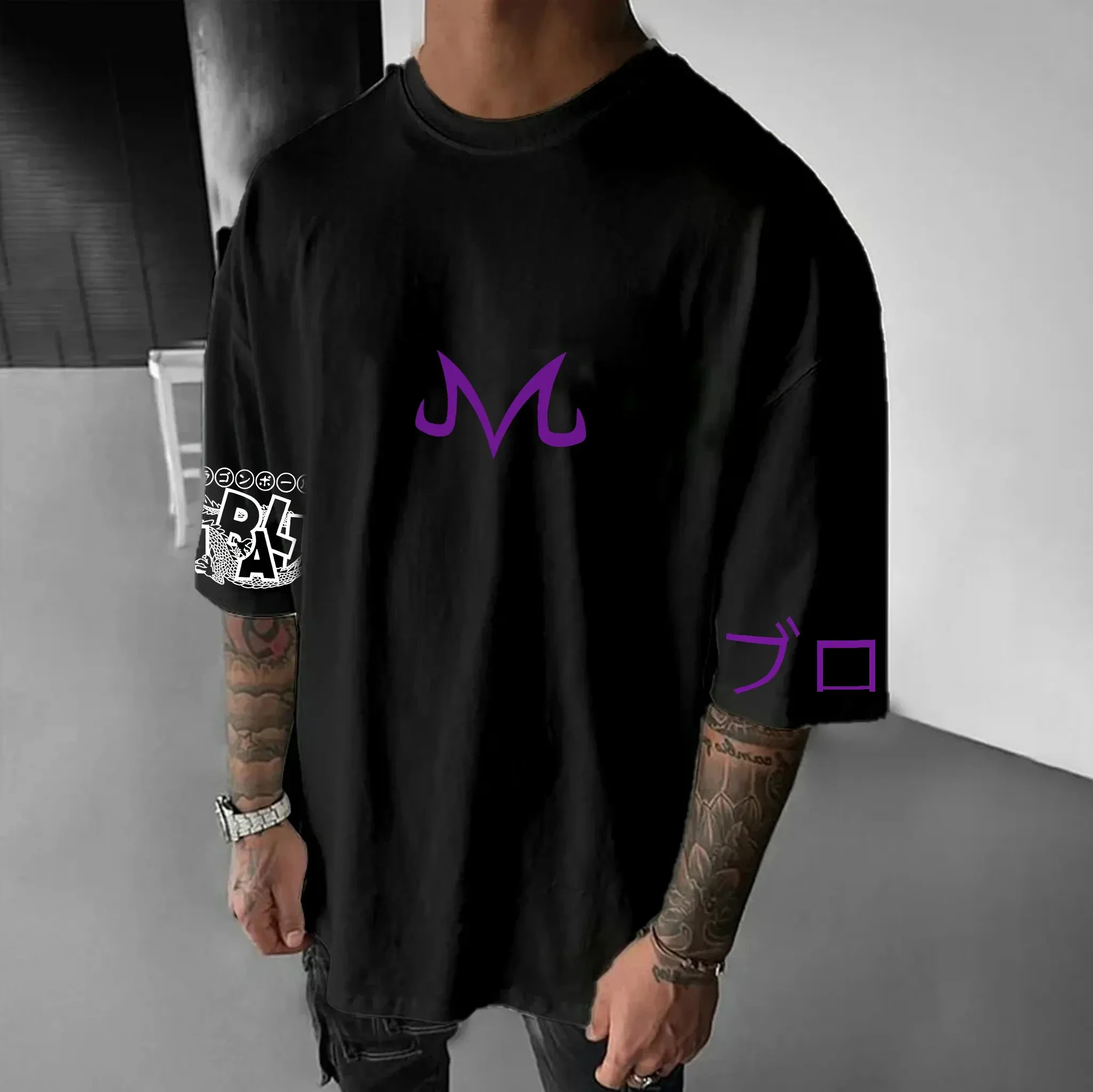 لعبة دراغون بول Wukong فيغيتا الطرفية تي شيرتات قصيرة الاكمام أنيمي 2025 الصيف الرجال والنساء القطن Harajuku توب Ins