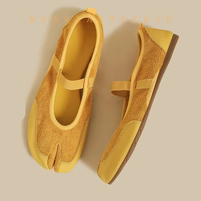 

Модные женские туфли Мэри Джейн с перекрестными ремешками, полые, с раздельным носком, балетки, слипоны, кроссовки для прогулок на улице