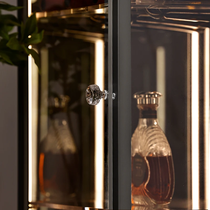 تخزين خزانة عرض فاخرة منظم المشروبات الزجاجية خزائن غرفة المعيشة خزانة جانبية الشمال Szafki Do Salonu أثاث المنزل