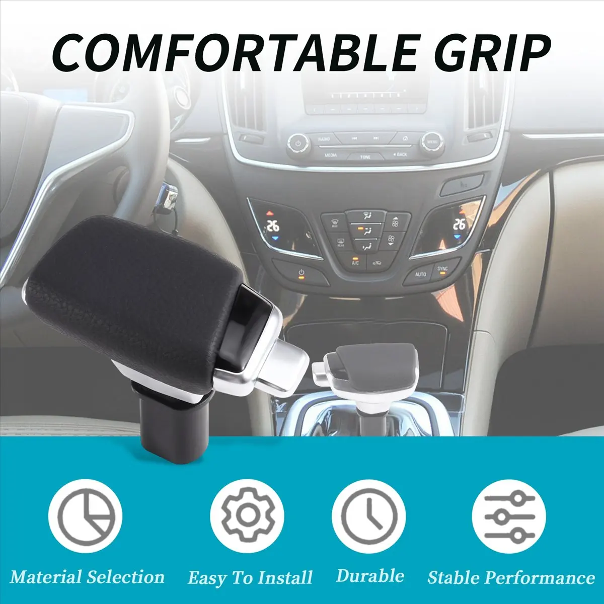 Super Sale Car Gear Shift Knob for Opel Insignia Astra Tourer for Buick Regal Excelle GT XT GL8 Renault Koleos Black B
