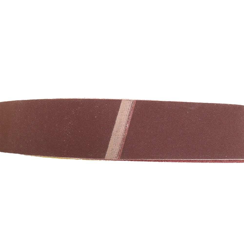 50x686mm Sanding Belt Reddish brown Sander Supplies Tool Woodworking 120-1000 Grit Abrasive Aluminum Oxide Finishing For Metal