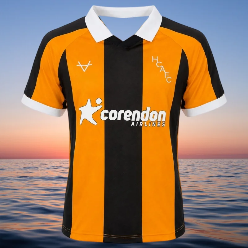 2026-27 Hull City Unisex Polo Collar Football Jersey Breathable 3D Print Shirt Summer Sport Quick Drying Jersey FamilyMatching