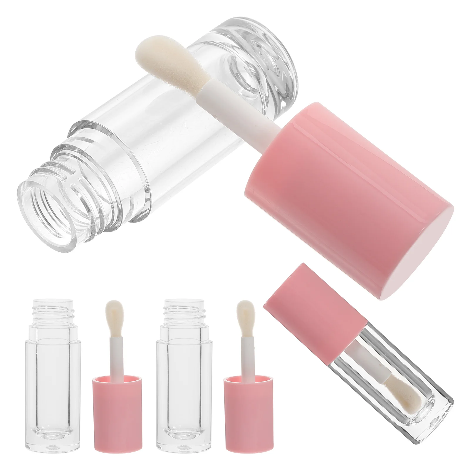 Tubes de Glaçure avec Baguette de Recharge, Tube Jules Gloss, Conteneur Africain, Petit HI Mini Voyage, 5 Pcs