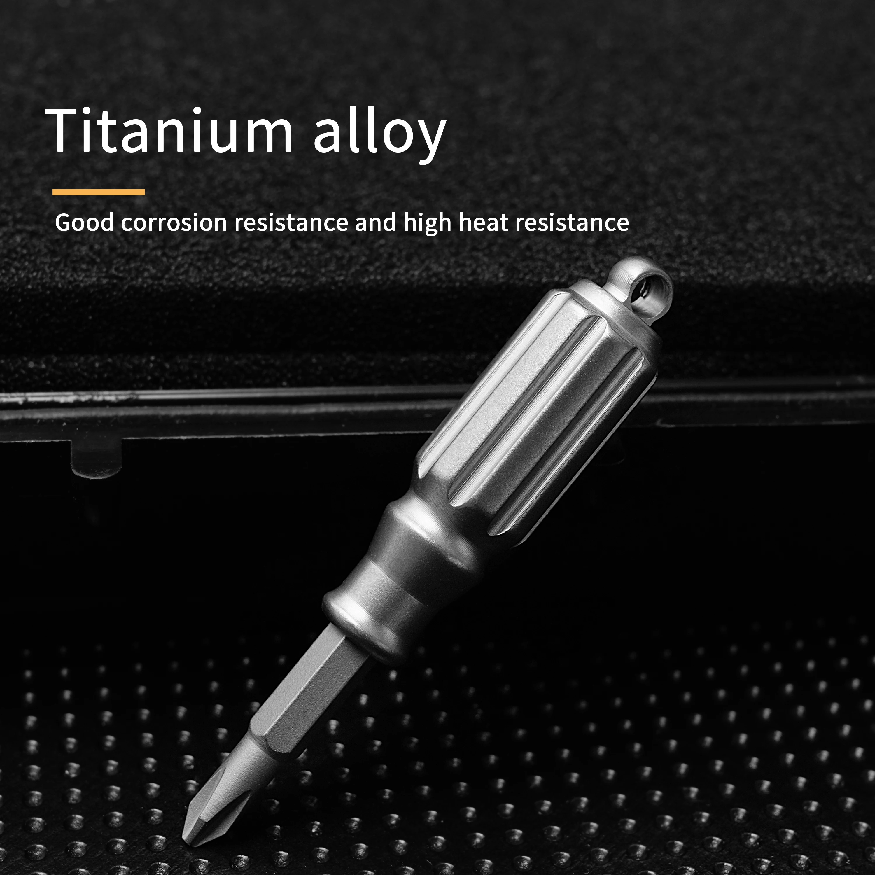 Titanium Alloy Magnetic Screwdriver S2 Steel Drill Bit High Hardness Mini ultra light Corrosion Preventive Outdoor EDC Tool