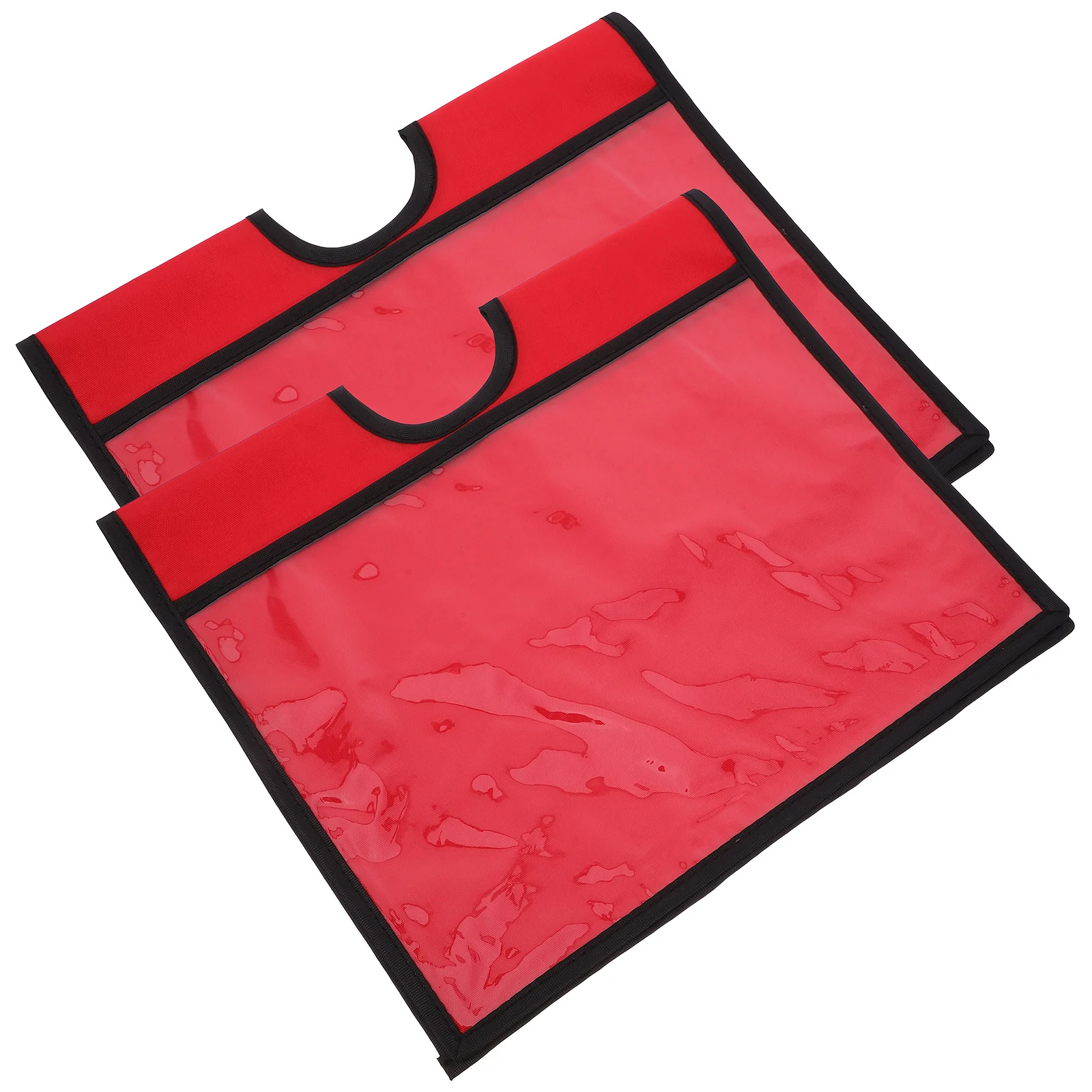 2Pcs Traffic Traffic Cone Sleeves With Pocket Warning Sign Covers PVC PE Material Pocket Outdoor Caution Cone