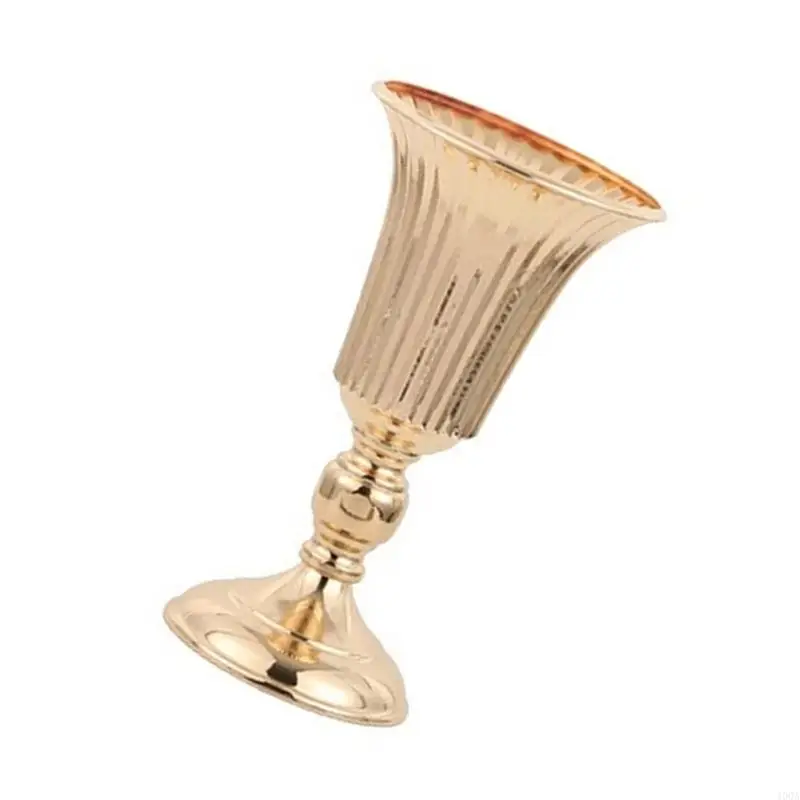 400A 금속 꽃 꽃병 테이블 중심 캔들 홀더 기념일 웨딩 파티