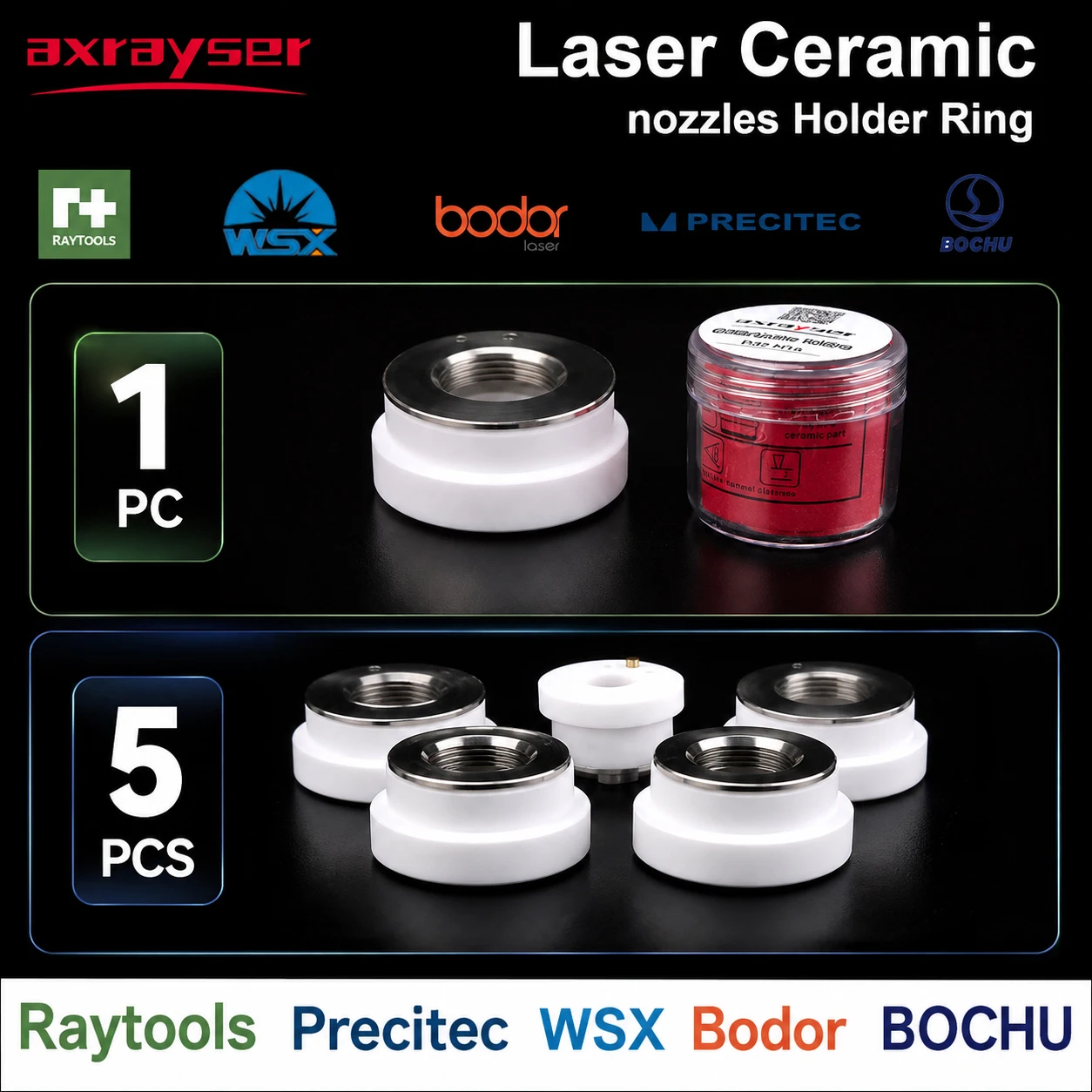 1PC 5PCS Multi-type Laser Ceramic Body Nozzles Holder D28/D32 For Fiber Laser Cutting Welding Machine