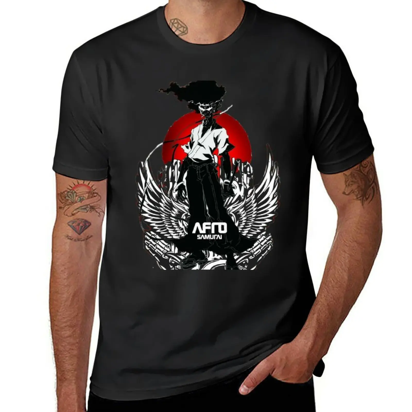 New Afro Samurai T-Shirt sweat shirts Short t-shirt T-shirt short quick drying t-shirt tshirts for men