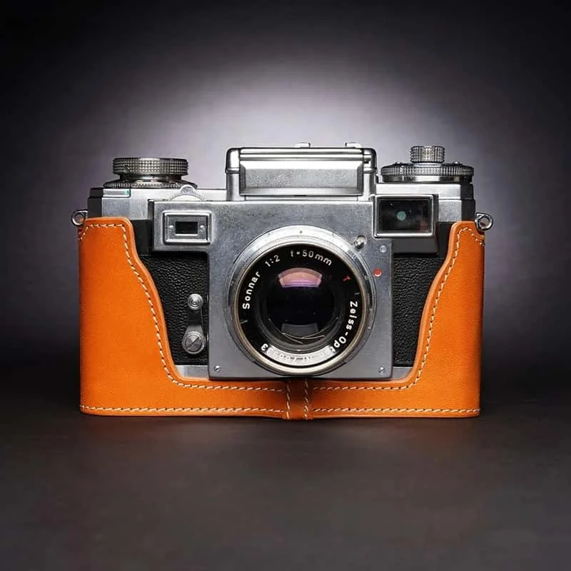 genuine-leather-handmade-camera-half-case-camera-bag-design-for-zeiss-ikon-contax-iiia-iia