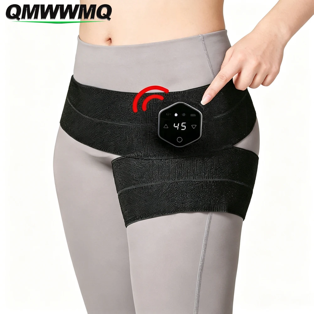 

Menopausal Women Hip Pain Relief Brace, Adjustable Heating Hip Pad Support with 5-Level Heating & 3 Vibration Massage Function
