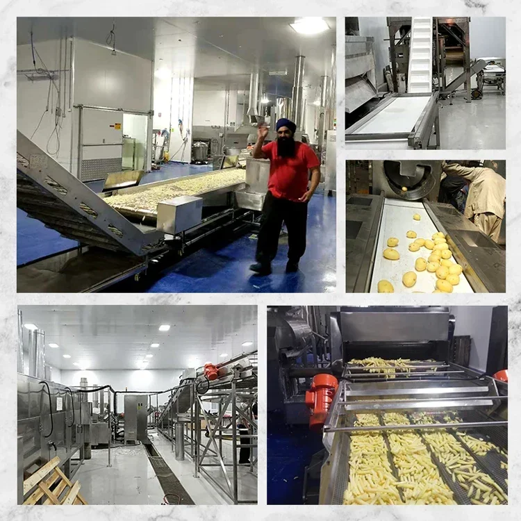 Factory Price Industrial Fully Automatic Fryed Potato Chips Making Machine Frozen French Fries