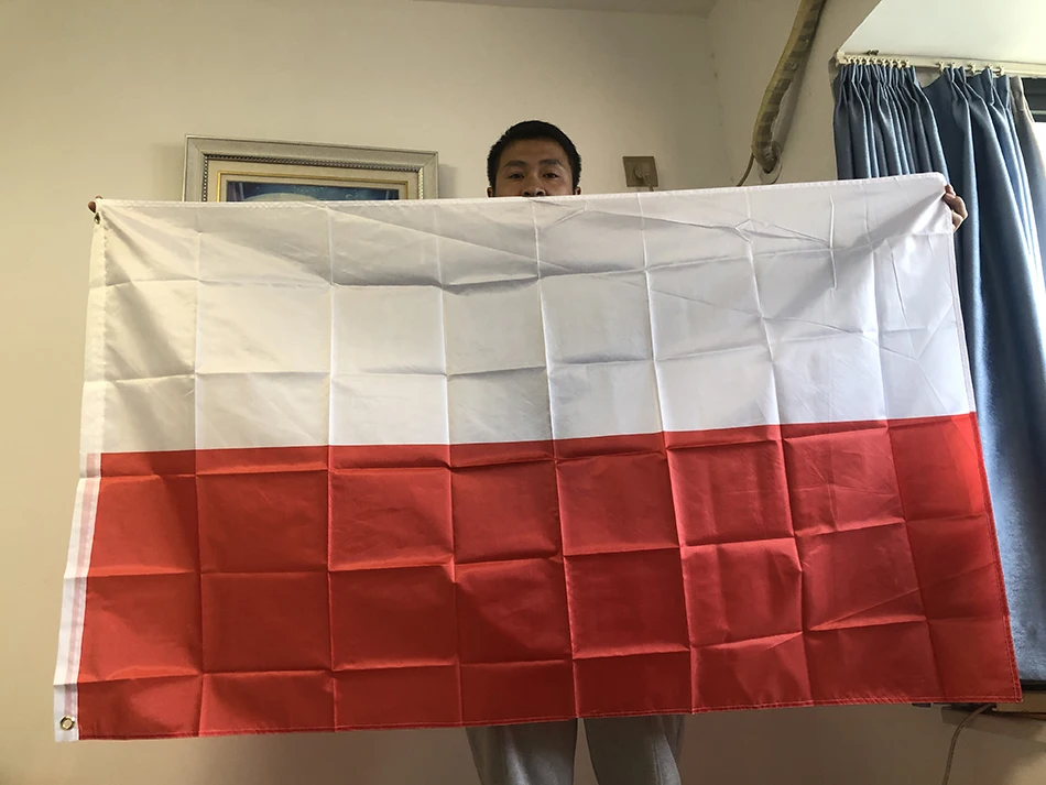 SKY FLAG darmowa wysyłka flaga polska 90*150cm wisząca poliester turingia pl pol flaga polska polska do dekoracji