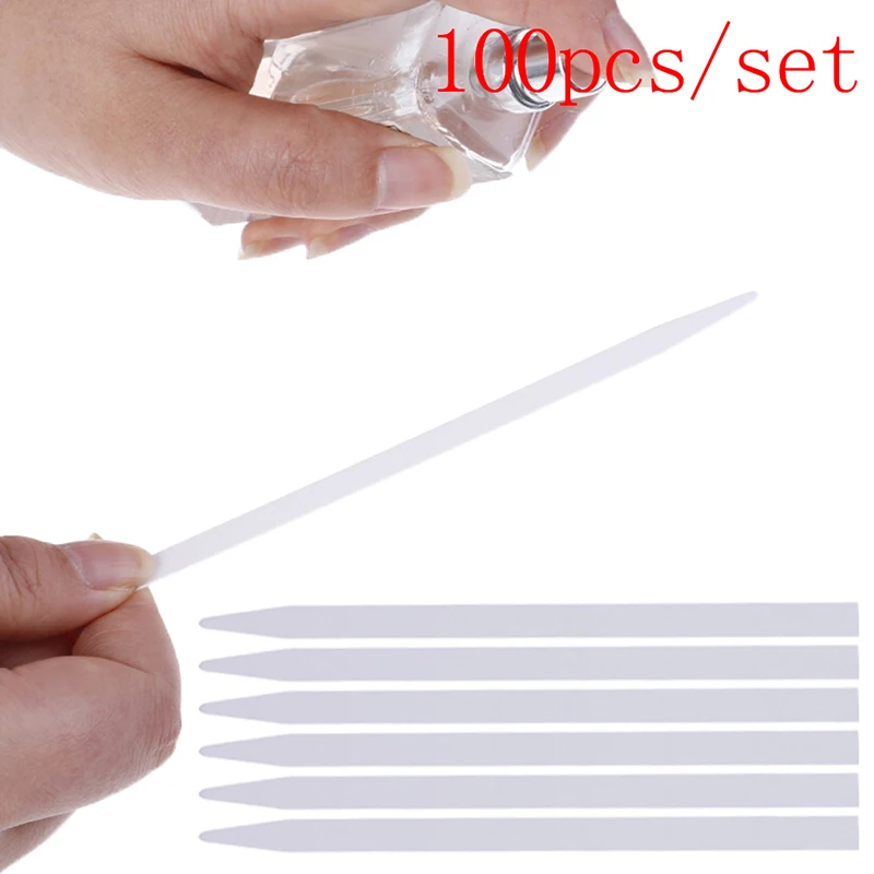 100pcs/set Aromatherapy Fragrance Blotter Essential Oil Test Strip Convenient Safe Blank Scrip Test Paper Perfume Tester 137*7mm