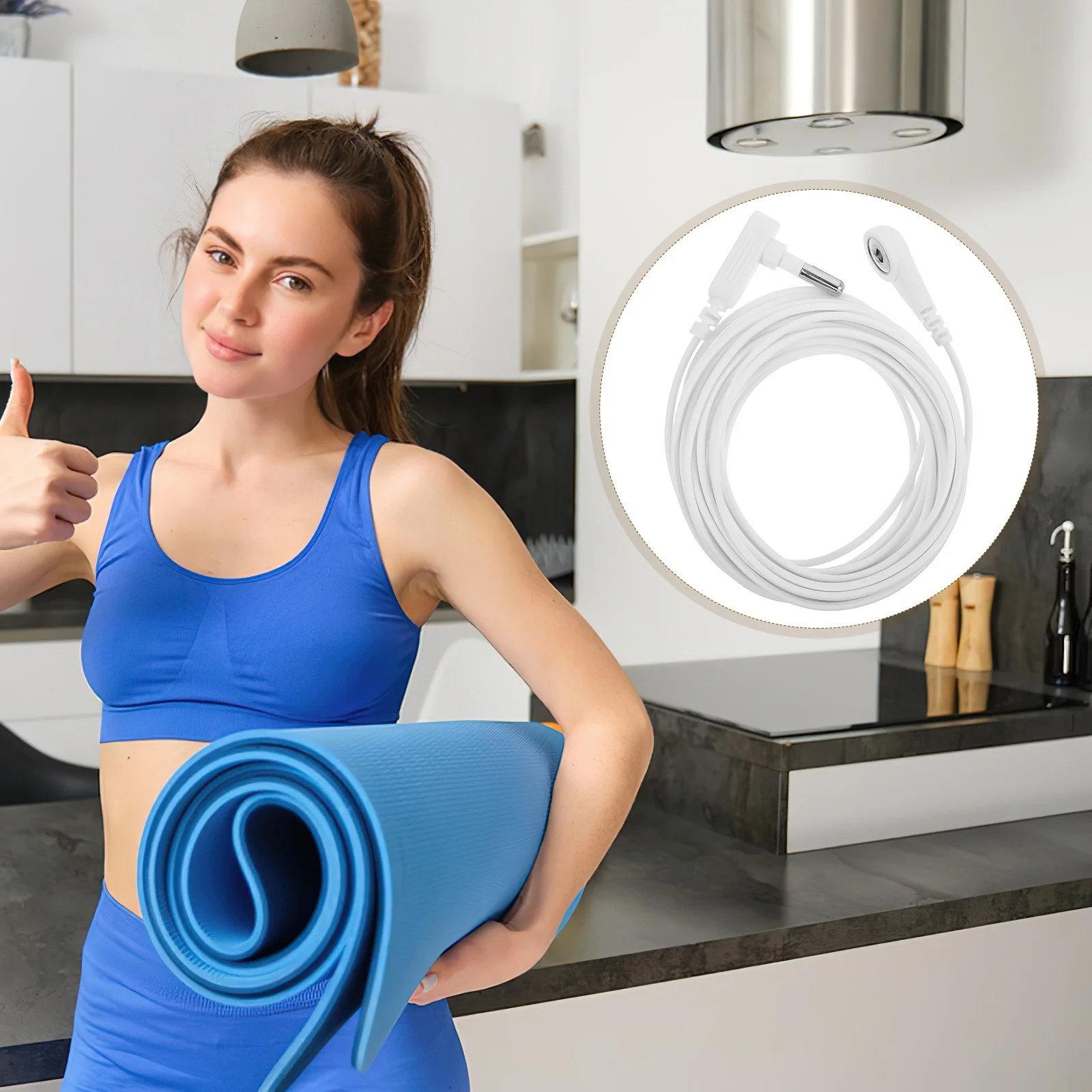 

Safe Durable Universal Grounding Cord for Earthing Mats Pads Sheets Flexible Length Wide Application Accessories