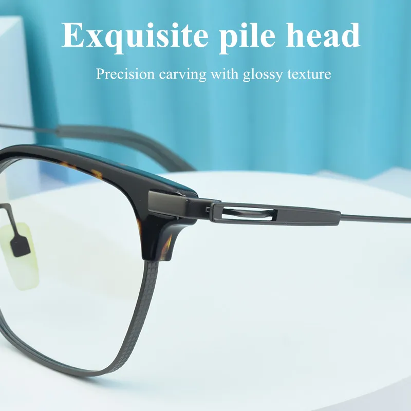 تاغ حزقيا إطار نظارات دائرية الرجال 2025 ريترو مصمم التيتانيوم النظارات DTX107 ماركة نظارات حديثة الطراز النساء إطارات نظارات طبية