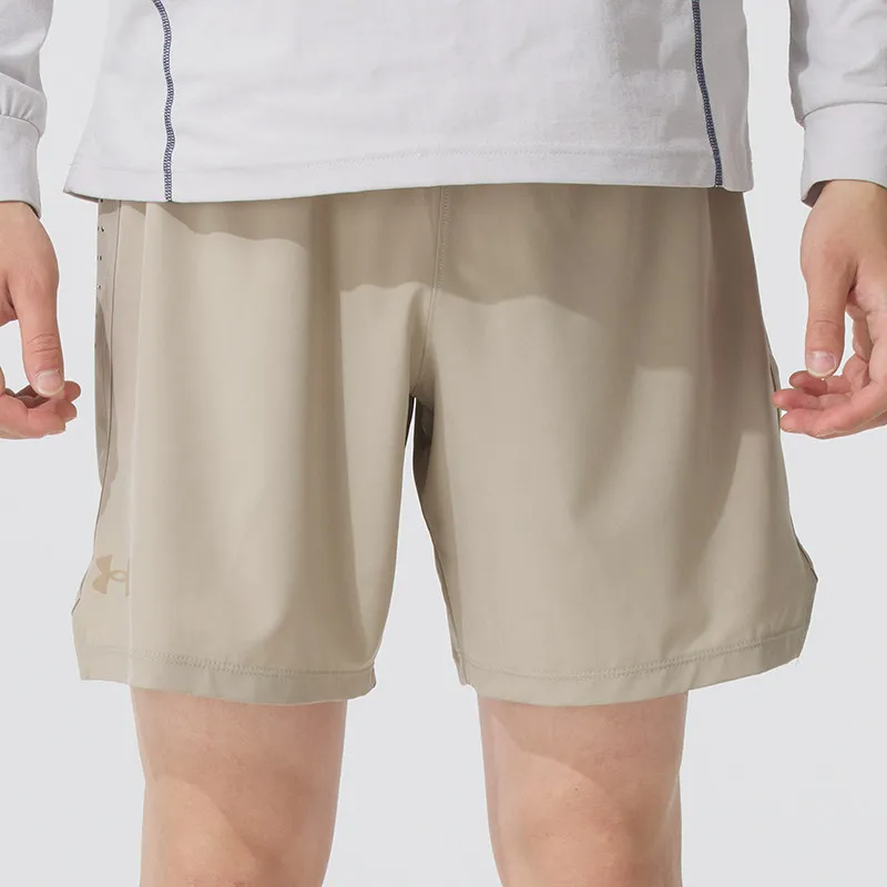 Pantalones cortos Under Armour para hombre, producto genuino, pantalones deportivos para correr, entrenamiento físico, pantalones cortos tejidos elásticos y transpirables