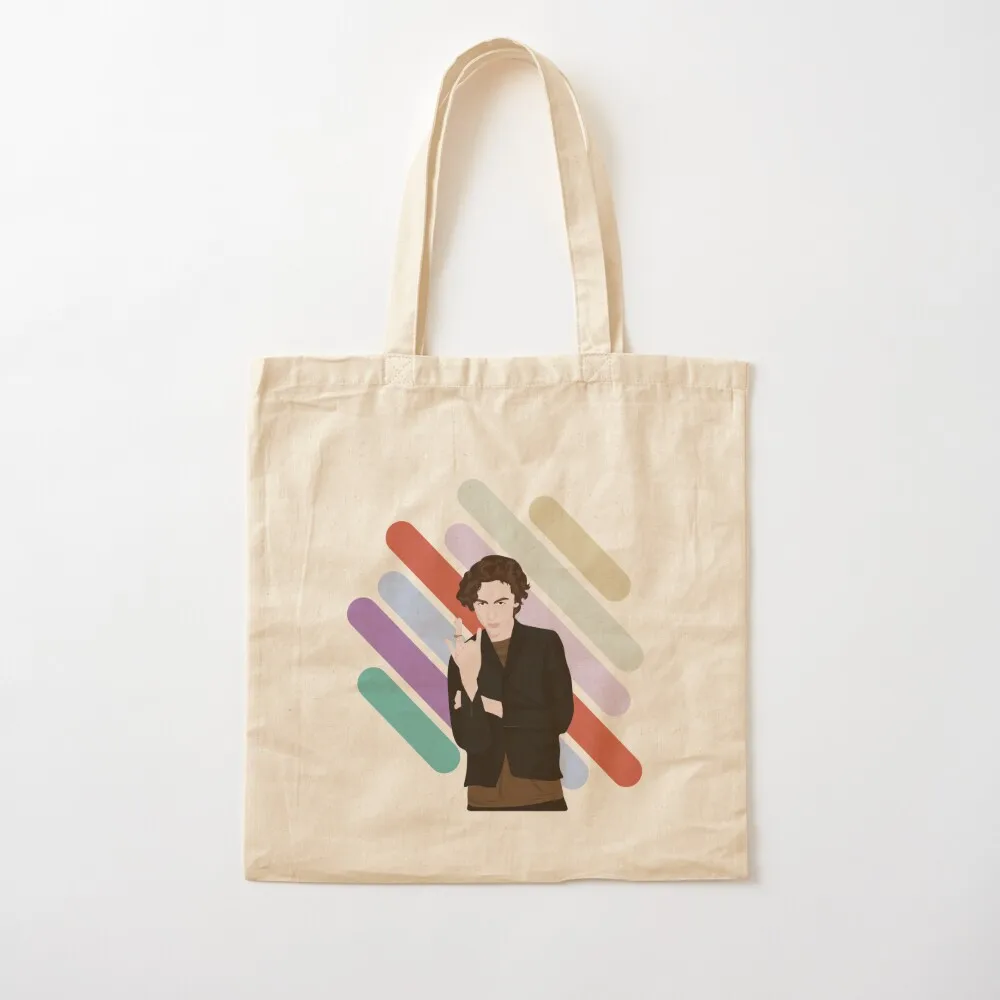 

Timothée Chalamet Tote Bag canvas tote bags shopping trolley bag shopping bag logo Beach Canvas Tote