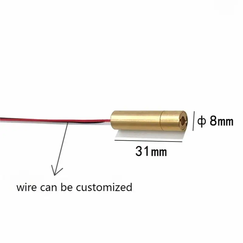 8X31mm 450nm 1mW Interne Focal Point Dotting Blauwe Lasermodule Laserlicht