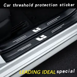 Auto Dorpel Bumper Beschermer Stickers Anti Kras Koolstofvezel Voor Lixiang Toonaangevende Ideaal L6 L7 L8 L9 Li Een Mega Accessoires